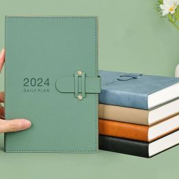 Notebooks A5 2024 Calendar Planner Notebook 365 Days Notepad Weekly Goal Habit Tracker Kawaii Agenda Planner Diary Schedules Organiser