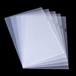 10Pcs Plastic Clear Document Folders L-Type Folders Copy Safe Project Pockets, for A4/ Letter Size Sheets,Transparent