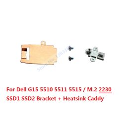 2nd M.2 NVME 2230 2280 SSD Hard Drive Mounting Metal Bracket Heatsink Caddy Cover X8MY9 FJ75H 26X1Y for Dell G15 5510 5511 5515