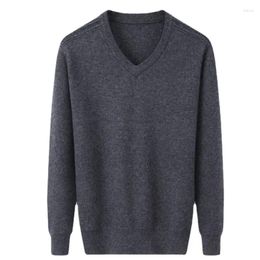 Men's Sweaters Arrival Fashion High Quality Pure Cashmere V-neck Base Sweater For Business Warmth Size XSS M L XL2XL3XL 4XL 5XL