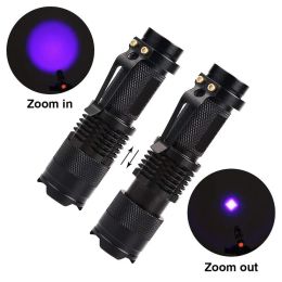 Wood's Lamp UV Flashlight Light Test Fungus Moss Pet Skin Ultraviolet Light Moss Detector For Dog Cat Urine Dry Stains Bed Bug