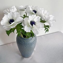Decorative Flowers Simulated Anemone Wedding Bedroom Flower Arrangement Valentine's Day Anniversary Gift Party Home Decoration Artificial