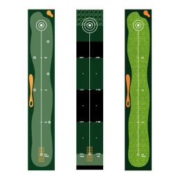 Aids Golf Practise Mats NonSlip Putting Practise Mat With Distance Mark Portable Polyamide Fibre Golf Green Mat Hitting Cushion