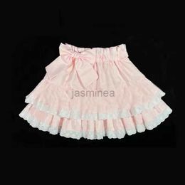 Urban Sexy Dresses Sweet Lolita Pink Cake Skirts Women High Waist Kawai Bow Lace Ruffles Pleated Mini Skirt Japanese A-Line Y2k Short Faldas 2443