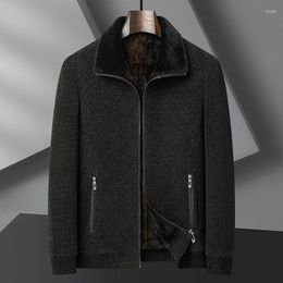 Men's Jackets 2024 Big Size Winter Coat Men Plus Fat Chenille Fleece Brother Lapel Warm Fashion Cotton-padded