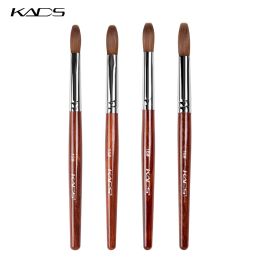 Tools Nail Art Brush Kolinsky Sable Acrylic Nail Brush Professional Red Wood Brush Painting Carving Tools Nails Art Gel Brushes Pen