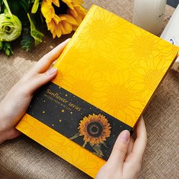 Notebooks A5 Thickened Sunflower Cover Notepad Leather Soft Surface Simple Student Hand Account Notebook Business Office Meeting Supplies