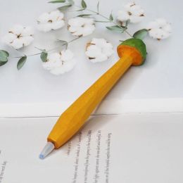 Creative Kawaii Mushroom Shape Gel Pen 0.5mm Signing Writing Supplies Funny Gift Wood Carving Pencil School Students Stationery