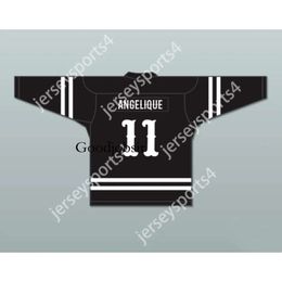 Gdsir Custom ANGELIQUE 11 CENOBITES BLACK HOCKEY JERSEY HELLRAISER SERIES NEW Top Ed S-M-L-XL-XXL-3XL-4XL-5XL-6XL