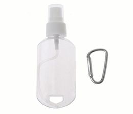 50ml Empty Spray Bottle Portable Plastic Bottles Reusable Soap Toiletries Container with Keychain Hook Spray Bottle Travel Bottles4979861