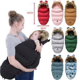 Blankets Baby Sleeping Bag Envelope In A Stroller Born Warm Sleepsacks Winter Footmuff Fleece Socks Sleep For Babies Borns