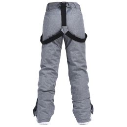 Poles Fashion Women's and Men' Snow Pants Winter Outdoor Sports Belt Snowboard Strap Trousers Waterproof Windproof Ski Suit Bibs Unsex