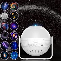 25 in 1 LED Star Night Lights Galaxy Projector Rotate Planetarium Starry Sky Projector Lamp Kids Bedroom Room Decor Nightlights