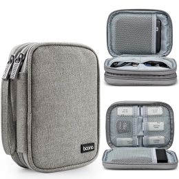 Portable Travel Digital Product Storage Bag Organizer Multi-layer Headset Cable Bag Charging Treasure USB Data Cable Bag