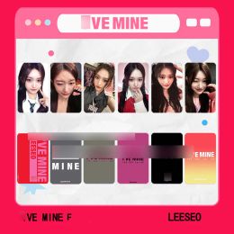 6pc KPOP IVE New Album I'VE MINE SW BEATROAD LOMO Card Single Girl Group YUJIN LIZ Rei Leeseo Wonyoung Gaeul Postcard Photo Card