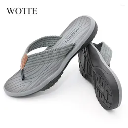 Slippers Summer Men Flip Flops Beach Skid-proof Hight Quality Shoes Soft Comfortle Mens Drop Big Size 47