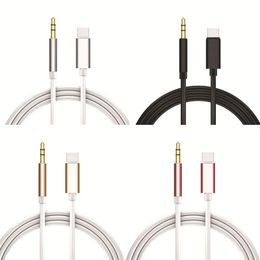 USB Type C Car AUX Audio Cable to 3.5mm Jack Male Speaker Cable For Headphone Headset AUX Cord For Huawei Xiaomi Samsung Phones