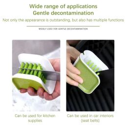 Car Seat Belt Cleaning Brush Automotive Safe Belt Washing Tool Double Sided U Type Car Interior Openable Cleaning Brush