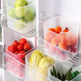 Fridge Door Storage Box Food Fresh Refrigerator Organizer Bin Food Container Kitchen Fruit Spice Vegetable Box Shelf Basket