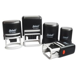 Custom Self Inking Rubber Date Stamp 1-2 Lines-with Ink Stamp Create Your Own Stamp with Your Text, Logo, Drawing