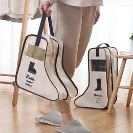 Storage Bags Boot Shoes Heel Portable Dust Travel Proof Cover Riding Long Rain Zipper Boots Organizer High Pouches Shoe