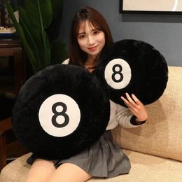 Pillow 35/50CM Simulation Billiards 8 Ball Plush Stuffed Buttocks Living Room Chair Seat