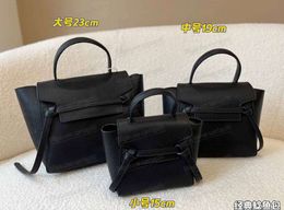 Nano Belt Bag Grained Black Handle Shoulder Crossbody Genuine purse designer woman handbag large fashion luxury tote 88