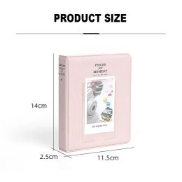 64 Pockets PU Leather Photo Album Instant Camera 3 inch Pictures Storage Case Stamps Cards For Fujifilm Instax Mini 12/11/9