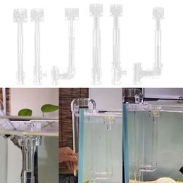 Plastic Aquariums Skimmer Transparent Pipe Spin Surface Inflows Outflows Philtre