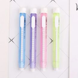 for Creative Mechanical Pen Shape Eraser Rubber Retractable Stationery School Su