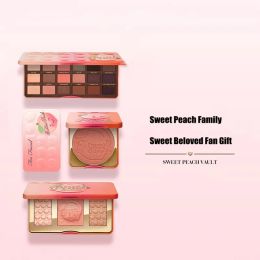 Shadow Sweet Peach Eyeshadow Blush Palette Set Highlighter Contour Baking Powder Waterproof Long Lasting Moisturising Pigment Makeup