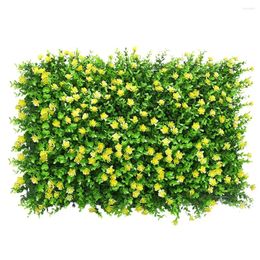 Decorative Flowers Artificial Grass Mat Fence Hedges For Garden Yard Backyard Decor