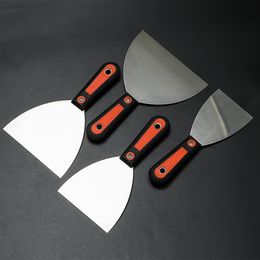 Stainless Steel Dough Scraper with Rubber Handle Carbon steel Paint Scraper for Wall Paint Tool