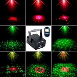 Small Laser Stars 32 Patterns Projector DJ Dance Disco Bar Magic Ball LED Party Family Room Xmas Stage Effect Light Lamp Show