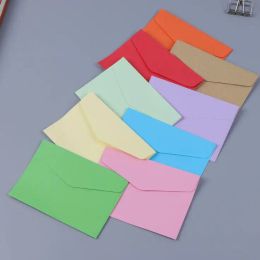 Envelopes free shipping 100pcs 115*80mm Candy Colour Mini Envelope Invitation Greeting Card Postcard Cute Envelopes supply for wedding