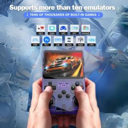 Portable Gaming Machine R36S 3.5 Inch IPS Screen Retro Handheld Video Game Console Linux System Mini Video Player 64G/128G Games