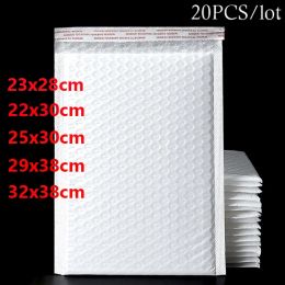 Mailers 20pcs Bubble Envelopes Bag Waterproof White Foam Bubble Mailers Shipping Envelope Bags Foam Self Seal Packing Bags Large Size