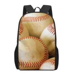 Movimento de beisebol mochila impressa para meninos meninas adolescentes infantis bolsas casuais bolsas de ombro de armazenamento mochilas de viagem