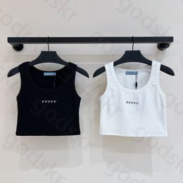 Womens Simple Printing Tank Tops Sexy Crew Neck Sleeveless Crop Tops Fashion Slim Camisole