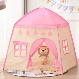 Children's Tent Playhouse Boys And Girls Indoor And Outdoor Portable Oxford Cloth Pink, Blue Toy Small House