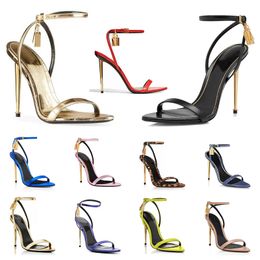 padlock sandal Velvet Tomlies fordlies naked Fashion high heels Brand patent leather 21 pointy toe Styles sandals pumps TF Women 35-42