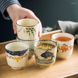 Wine Glasses Japanese-Style Ceramic Water Cup Commercial Restaurant Retro Household Good-looking Drinking