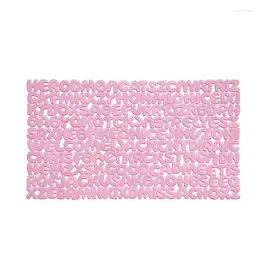 Bath Mats Bathroom Non-slip Letter Models With Suction Cups Hollow Sparse Water Kitchen Door Supplies