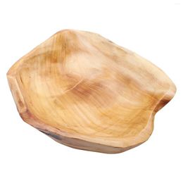 Dinnerware Sets Solid Wood Fruit Bowl Festables Cookies Containers Storage Big Wooden Soursop Fresh Tray
