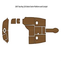 zy 2007 Sea Ray 220 Select Swim Platform Cockpit Pad Boat EVA Foam Teak Floor Mat Backing Self Adhesive SeaDek Gatorstep Style Pads