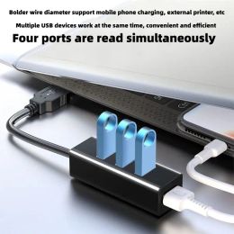 USB 3.0 Hub 4 Ports High Speed USB Splitter Type C Hub Extensions Adapter OTG For PC Laptop Windows Vista Computer Accessories