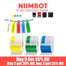 Paper Niimbot B1/ B21/b203/b3s Label Printer Paper Network Cable Optical Fibre Tail Adhesive Network Security Switch Cable Label Paper
