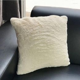 Pillow Soft Hairy Throw Covers Decorative Luxury Cover Square Fur Warm For Sofa Bed Car