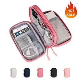 Storage Bags Portable Travel Cable Bag Electronic Accessory BagWaterproof Digital Pouch Charger Data USB Organiser