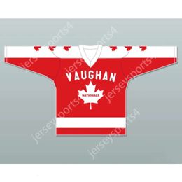 Gdsir Custom White WAYNE GRETZKY VAUGHAN NATIONALS HOCKEY JERSEY METRO JUNIOR B LEAGUE NEW Top Ed S-M-L-XL-XXL-3XL-4XL-5XL-6XL